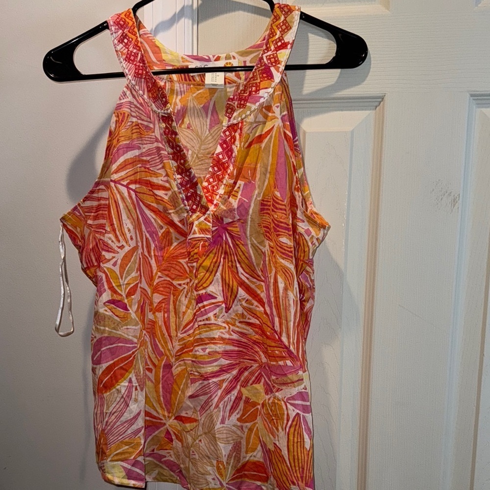 C&C California Colorful Sleeveless Top